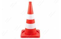 Конус сигнальный КС 2.4 с 2 белыми полосами