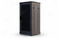 Шкаф телекоммуникационный напольный 19", 24U(800x800), ШТ-НП-М-24U-800-800-П-Ч, передняя дверь перфорация, черный ССД