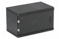 Шкаф телекоммуникационный настенный разборный черный 19”,6U(600x650), ШТ-НСр-6U-600-650-М-Ч дверь металл ССД