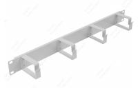 Органайзер кабельный горизонтальный 4 кольца ОКГ-19"-1U ССД