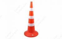 Конус сигнальный КС 3.4 с 3 белыми полосами