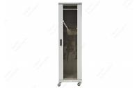 Шкаф телекоммуникационный напольный 19",47U(800x800), ШТ-НП-47U-800-800-С передняя дверь стекло ССД