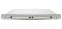 Шкаф кроссовый оптический стоечный ШКОС, 19', 1U, 16, MM, укомплектованный 8 FC/PC