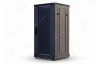 Шкаф телекоммуникационный напольный 19", 24U(800x800), ШТ-НП-М-24U-800-800-С-Ч, передняя дверь стекло, черный ССД