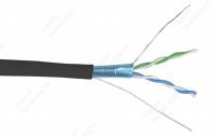 LC3-C5E02-339 ITK Кабель связи витая пара F/UTP, кат.5E 2х2х24AWG solid, LDPE, 500м, черный