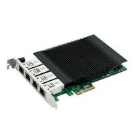 Сетевая карта PoE Gigabit Ethernet, 4 RJ-45, 4*10/100/1000Base-T, 1,25 Гбит/с, Intel i340