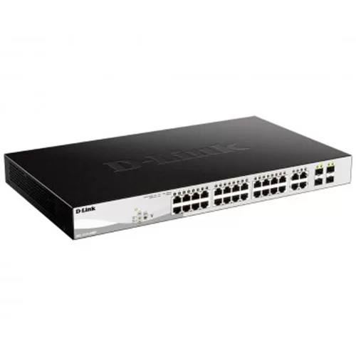 Коммутатор D-Link DGS-1210-28MP/F3A 24G 24PoE+ 370W настраиваемый