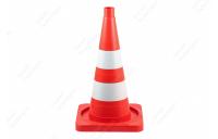 Конус сигнальный КС 2.8 с 2 светоотражающими полосами