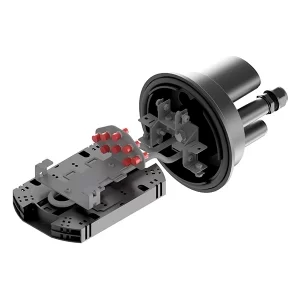 Кросс-муфта ОКМ-72-2-Т-2-72-FC-8 (72 волокна + планка 8 адаптеров FC)