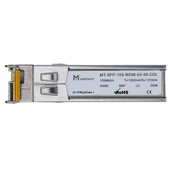 Модуль SFP WDM 155 Мбит/с, 40 км, 1550/1310 нм, SMF, LC