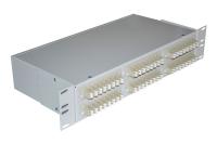 Шкаф кроссовый оптический стоечный ШКОС, 19', 2U, 48, MM, укомплектованный 96 LC/PC