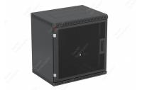 Шкаф телекоммуникационный настенный разборный черный 19”,15U(600x650), ШТ-НСр-15U-600-650-П-Ч дверь перфорированная ССД