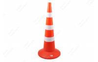 Конус сигнальный КС 3.8 с 3 светоотражаемыми полосами