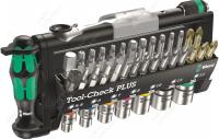 WE-056490 Tool-Check PLUS Набор бит и головок с трещоткой и отвёрткой-битодержателем, 39 пр.
