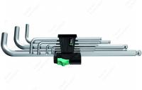 WE-022087	950/9 PKL Hex-Plus 1 Набор Г-образных ключей, хром, с шаром, 9 пр., 1.5/2/2.5/3/4/5/6/8/10 мм