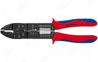 KN-9722240	Пресс-клещи, 3 гнезда, изол. кабельные наконечники и соединители 0.5-6.0 мм?, неизол. открытые штекеры 6.3 мм: 0.5-2.5 мм?, 240 мм