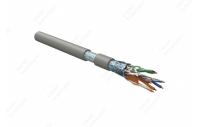 45788 Hyperline FUTP4-C5E-S24-IN-LSZH-GY-305 (305 м) Кабель витая пара F/UTP, категория 5e, 4 пары (24 AWG), одножильный (solid), экран - фольга, LSZH