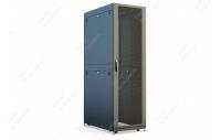 Шкаф телеком. напольный серверный ЦОД 19",48U(800x1200) , ШТ-НП-СЦД-48U-800-1200-П2П передняя дверь перфорированная,задняя перф.двойная. RAL9005