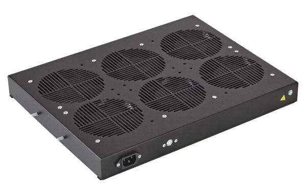 Вентиляторный модуль , 6 вентилятора с термодатчиком 35С ВМ-6-19"-Ч черный ССД