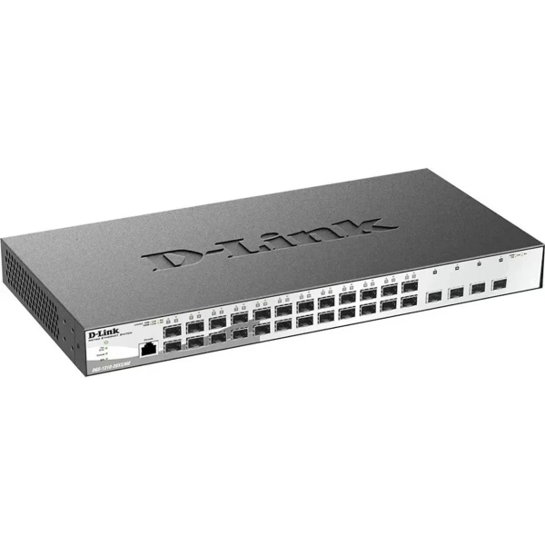 Коммутатор D-Link DGS-1210-28XS/ME, 24 порта SFP 100/1000Base-X , 4 порта SFP+ 10GBase-X управляемый