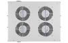 Вентиляторный модуль , 4 вентилятора с термодатчиком без шнура питания 35С ВМ-4-19" ССД