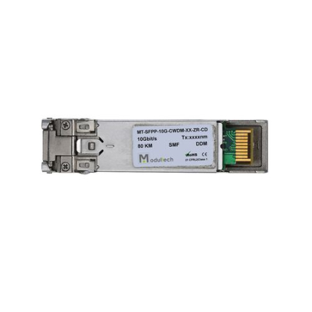 Модуль SFP+ CWDM 10 Гбит/с, 60 км, 1410 нм, SMF, LC