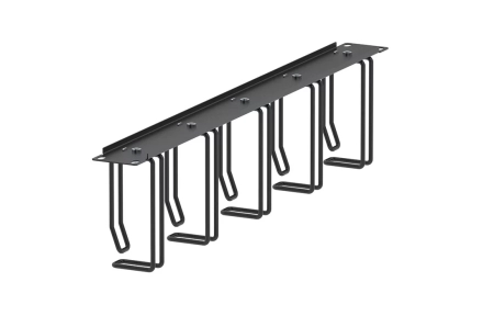 Органайзер кабельный горизонтальный с двойными  проволочными кольцами 19" ОКГКО-19"-1U