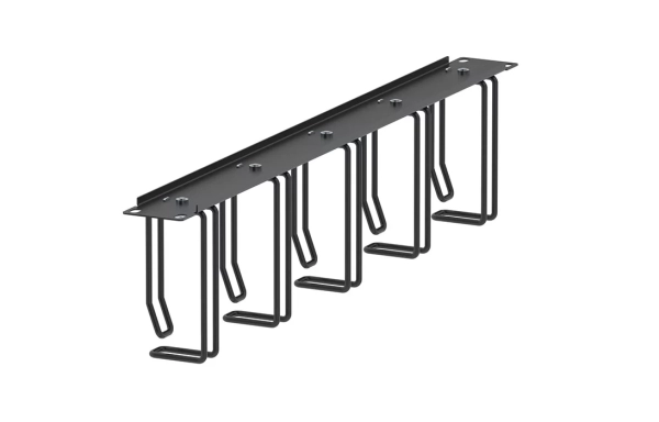 Органайзер кабельный горизонтальный с двойными  проволочными кольцами 19" ОКГКО-19"-1U