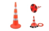 Конус дорожный ДК-520 ГОСТ 32758-2014 с 3 светоотражаемыми полосами и утяжелителем