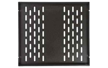 Полка стационарная перфорированная черный ПС-55-Ч(550мм*490мм) ССД