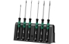 WE-118152	2035/6 B Kraftform Micro Набор отвёрток прецизионных + подставка, 6 пр., PH 0x60/1x80, SL 0.40x2.5x80/0.50x3.0x80/0.60x3.5x80/0.80x4.0x80