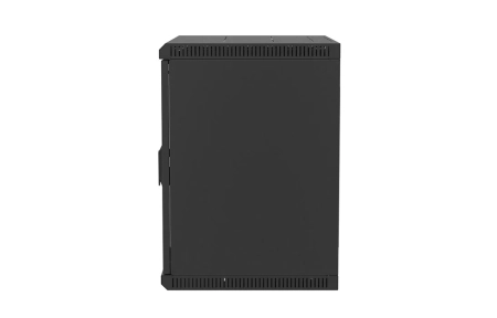 Шкаф телекоммуникационный настенный разборный черный 19”,12U(600x450), ШТ-НСр-12U-600-450-М-Ч дверь металл ССД