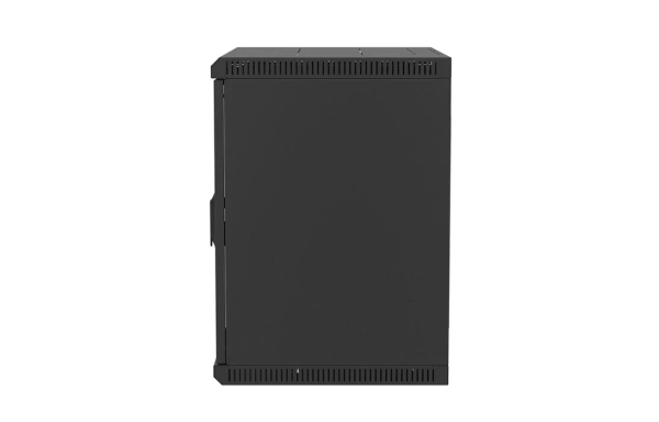 Шкаф телекоммуникационный настенный разборный черный 19”,12U(600x450), ШТ-НСр-12U-600-450-М-Ч дверь металл ССД
