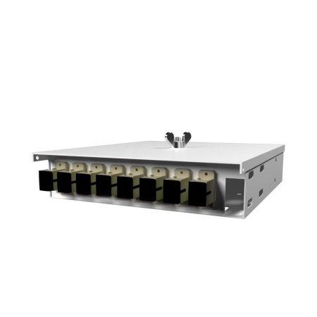 Шкаф кроссовый оптический настенный ШКОН микро, 8, MM, укомплектованный 8 SC/PC