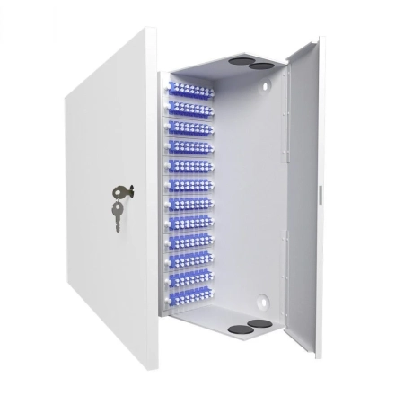 Кросс распределительный настенный КРН, 96, SM, укомплектованный 192 LC/UPC