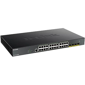 Коммутатор D-Link DGS-1250-28XMP/A1A 24G 4SFP+ 24PoE 370W управляемый