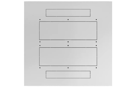 Шкаф телекоммуникационный напольный 19",42U(600x1000), ШТ-НП-42U-600-1000-П, передняя дверь перфорированная ССД