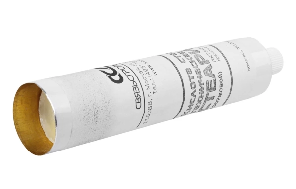 Кислота стеариновая техническая Т-32 (Стеарин) флюс формовой, туба180гр ССД