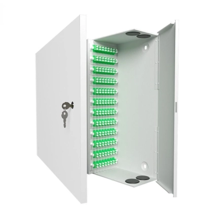 Кросс распределительный настенный КРН, 96, SM, укомплектованный 192 LC/APC