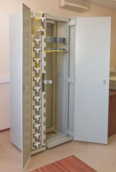 Шкаф комбинированный с органайзерами левый 19"+10" 45U 900х600х2200 мм ВОКС-Ф-9645Л-О ССД