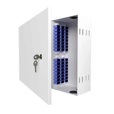 Кросс распределительный настенный КРН, 48, SM, укомплектованный 48 SC/UPC