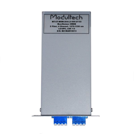 Мультиплексор CWDM, 4-канальный, 1270-1330 нм, двухволоконный, LGX 1/3