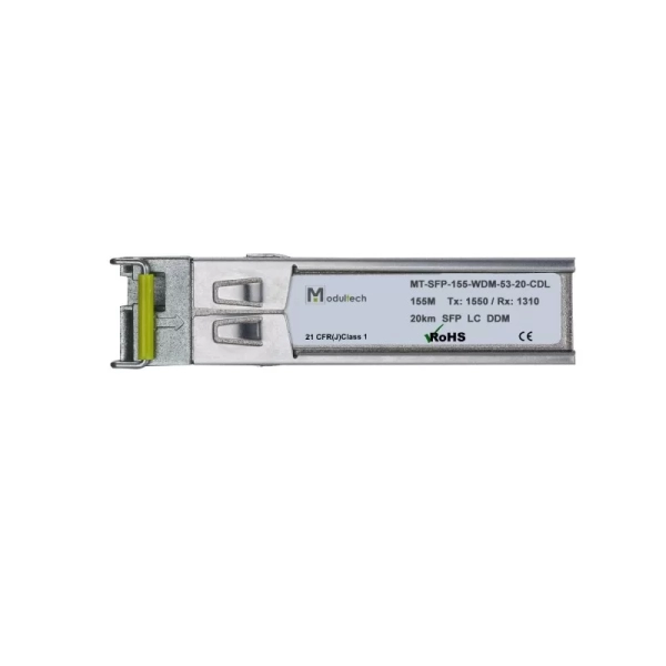 Модуль SFP WDM 2,5 Гбит/с, 20 км, 1550/1310 нм, SMF, LC