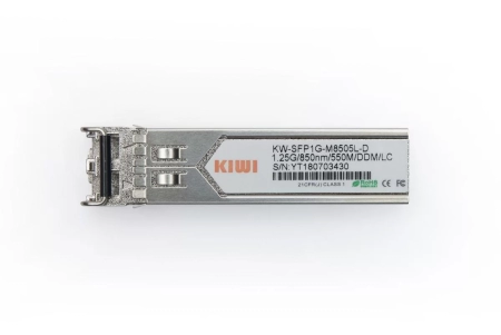 KIWI SFP модуль, 1.25 G, 550 м, TX/RX 850 нм, MM, LC, DDM