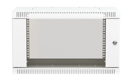 Шкаф телекоммуникационный настенный разборный 19”,6U(600x650), ШТ-НСр-6U-600-650-С дверь стекло ССД