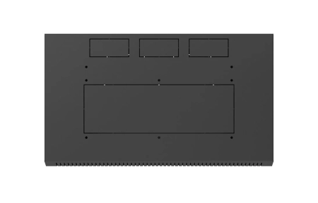 Шкаф телекоммуникационный настенный разборный черный 19”,6U(600x450), ШТ-НСр-6U-600-450-С-Ч дверь стекло ССД