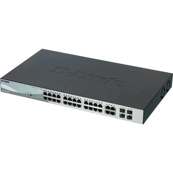 Коммутатор D-Link DGS-1210-28P/F3A 24G 24PoE 193W управляемый