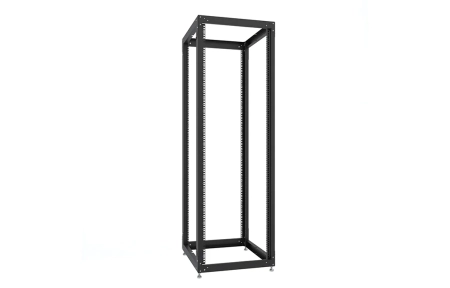 Стойка телекоммуникационная двухрамная открытая СТ-38U-800-2М-Э-Ч черная 9005