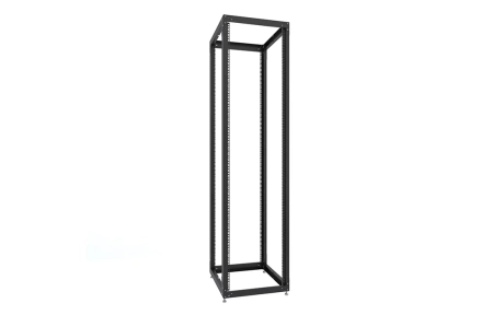 Стойка телекоммуникационная двухрамная открытая СТ-47U-600-2М-Э-Ч черная 9005