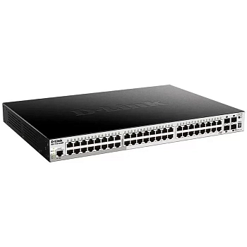 Коммутатор D-Link DGS-1510-52XMP/A1A 48G 4SFP+ 48PoE 370W управляемый